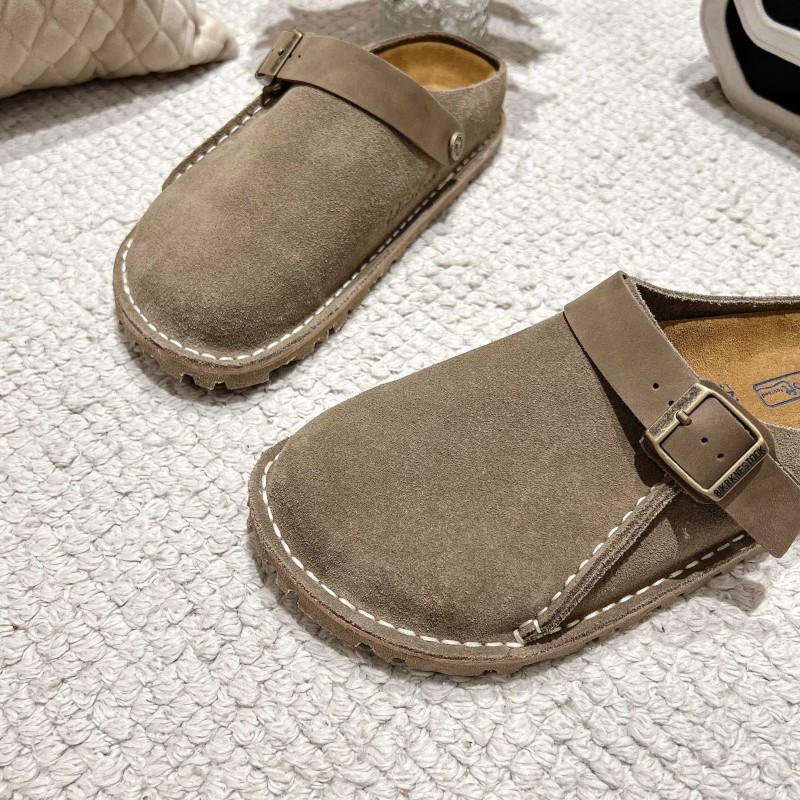 Birkenstock 2025 SS Two-Way Womens Sandals with Suede Leather and Retro Buckle - LY00240
