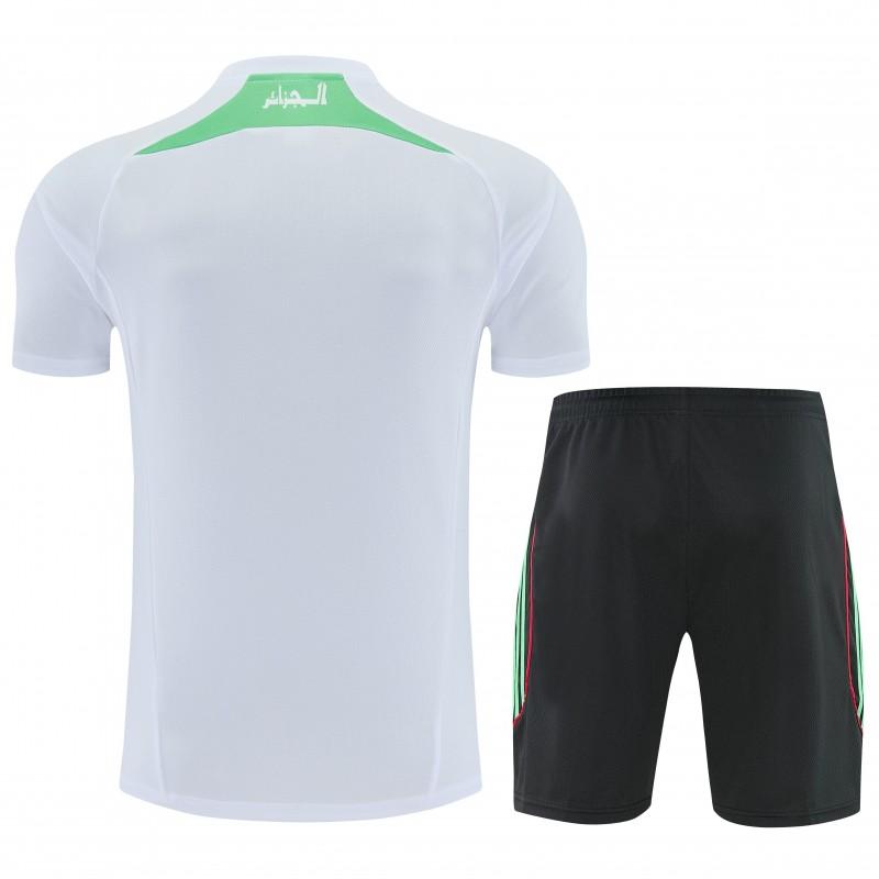26/27 Algeria White  Short Sleeve+Soccer Shorts