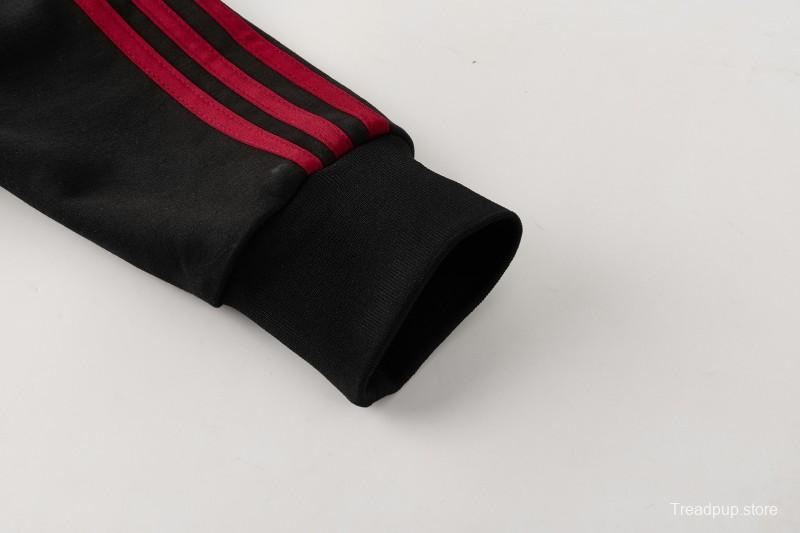 26/27 Liverpool  Black Full Zipper Hooded Jacket Tracksuit + Long Pants