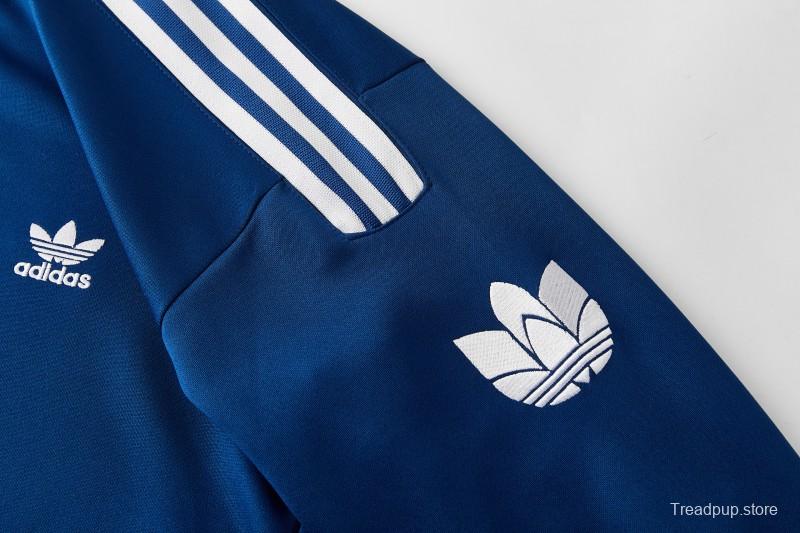 2026  Adidas Royal Blue Full Zipper Jacket + Long Pants