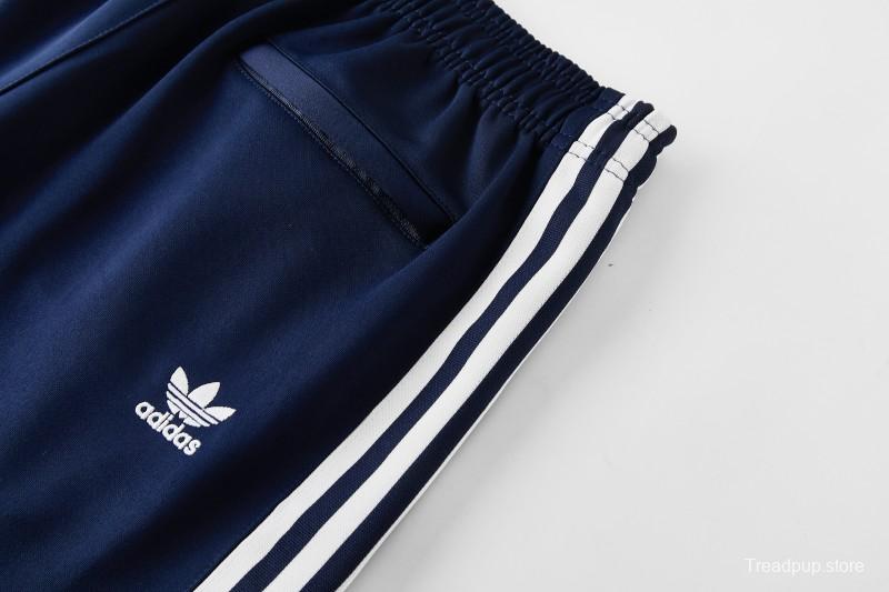 2026 Adidas Navy Blue Full Zipper Jacket + Long Pants