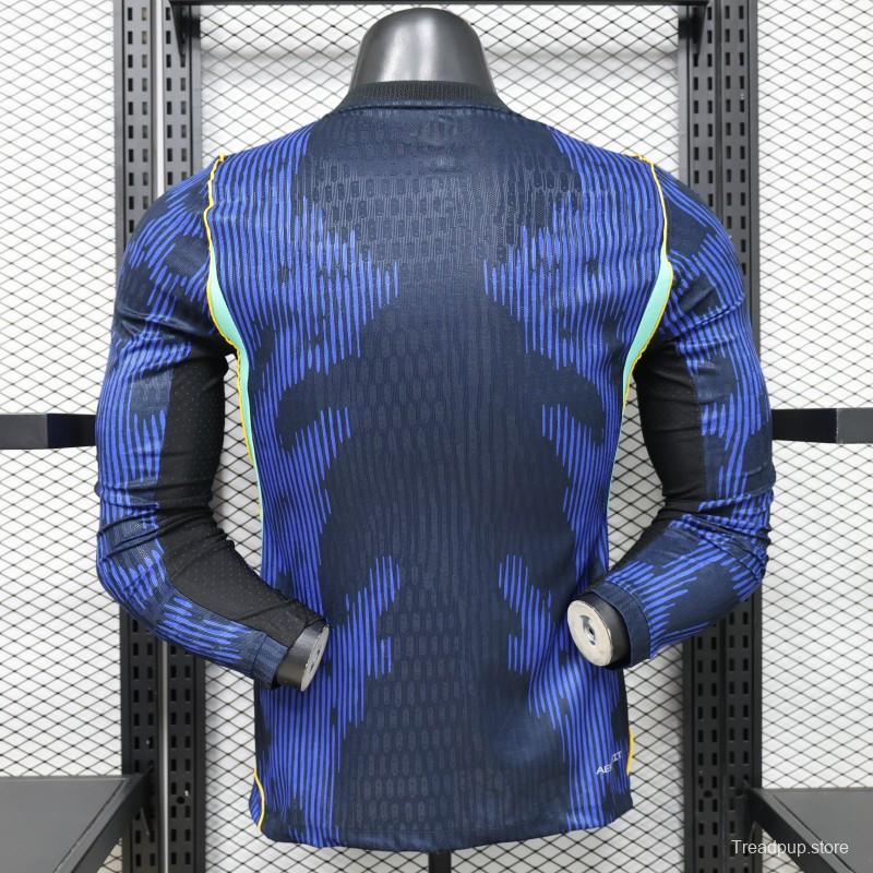 Player Version 26/27 Brazil Navy Blue Special Edition Long Sleeve Jersey