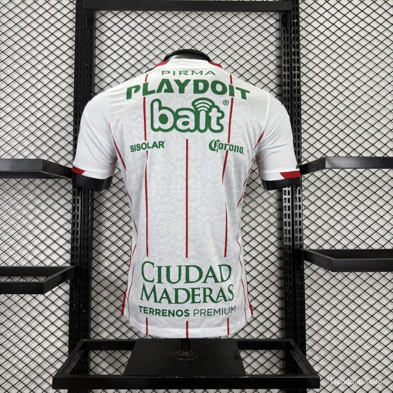 Player Version 25/26 Club Necaxa White with Red Pinstripe Jersey