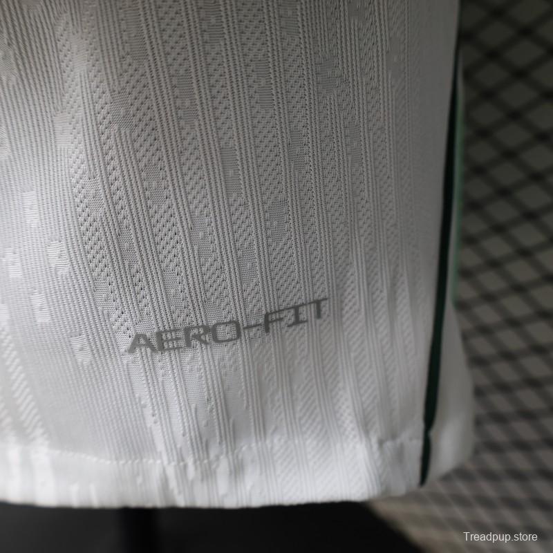 Player Version 2026 Nigeria  White with Green Flame Away Jersey