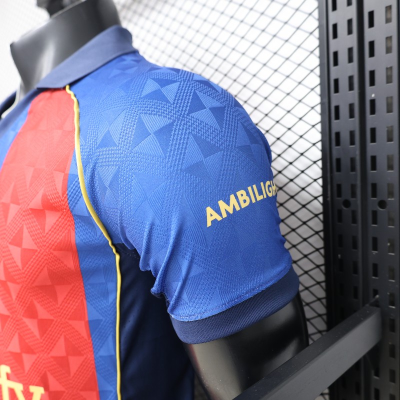 Player Version 26/27 FC Barcelona Home Red Blue  Stripe Jersey