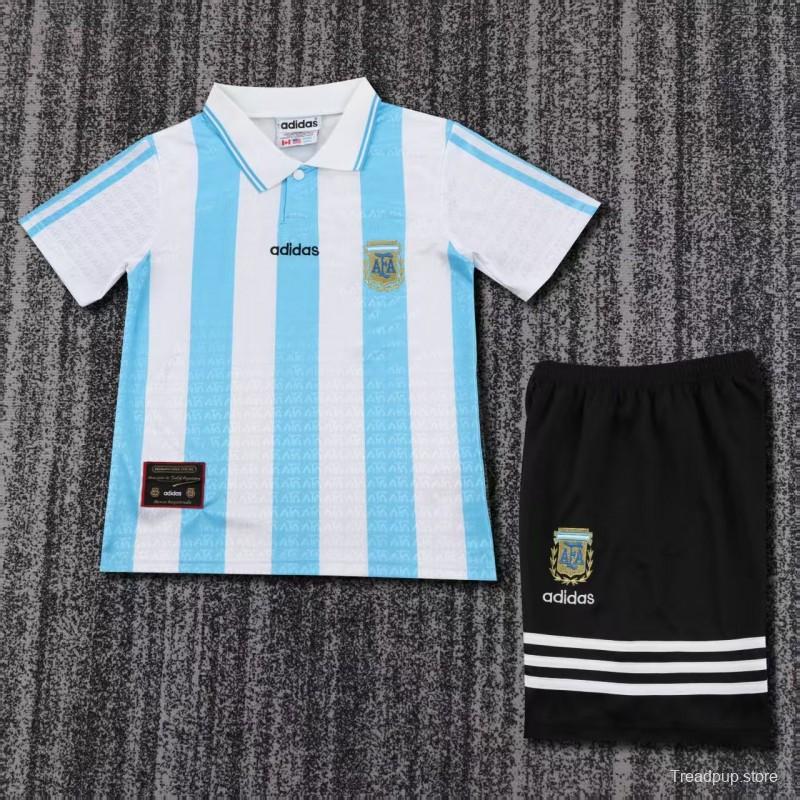 Retro Kids 1994 Argentina Home Jersey