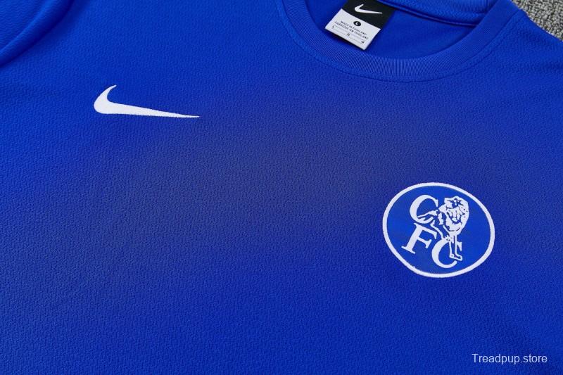 6/27 Chelsea Blue Short Sleeve Training Tee + Long Pants (Home)