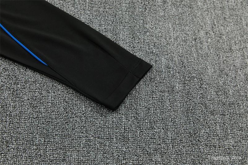 Player Version 26/27 Paris Black Half Zipper Jacket+Long Pants
