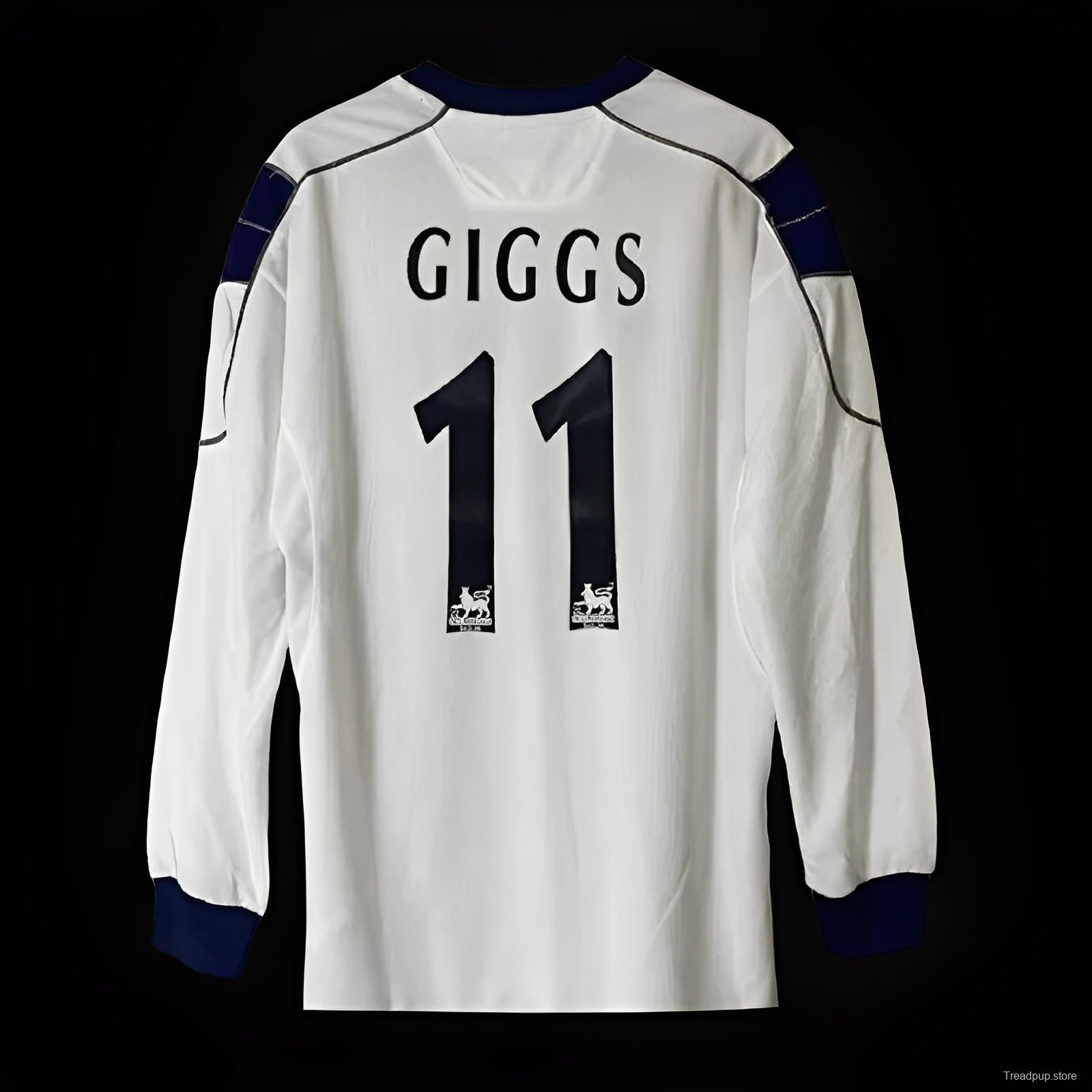 Retro 00/01 Manchester United Away Long Sleeve White Jersey