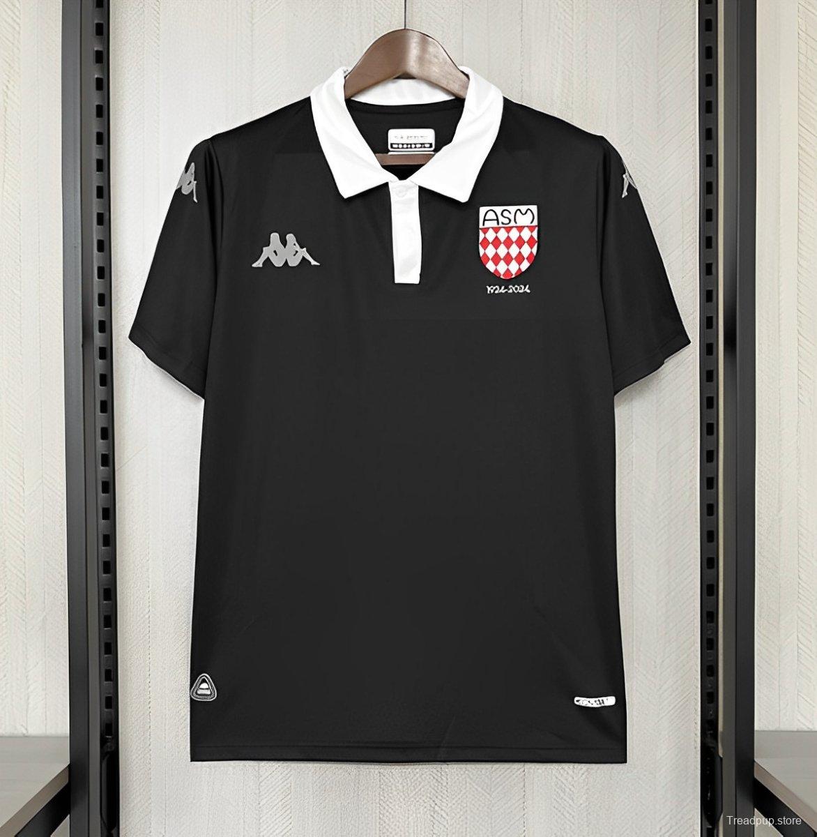 25/26 AS Monaco 100th Anniversary Black Jersey