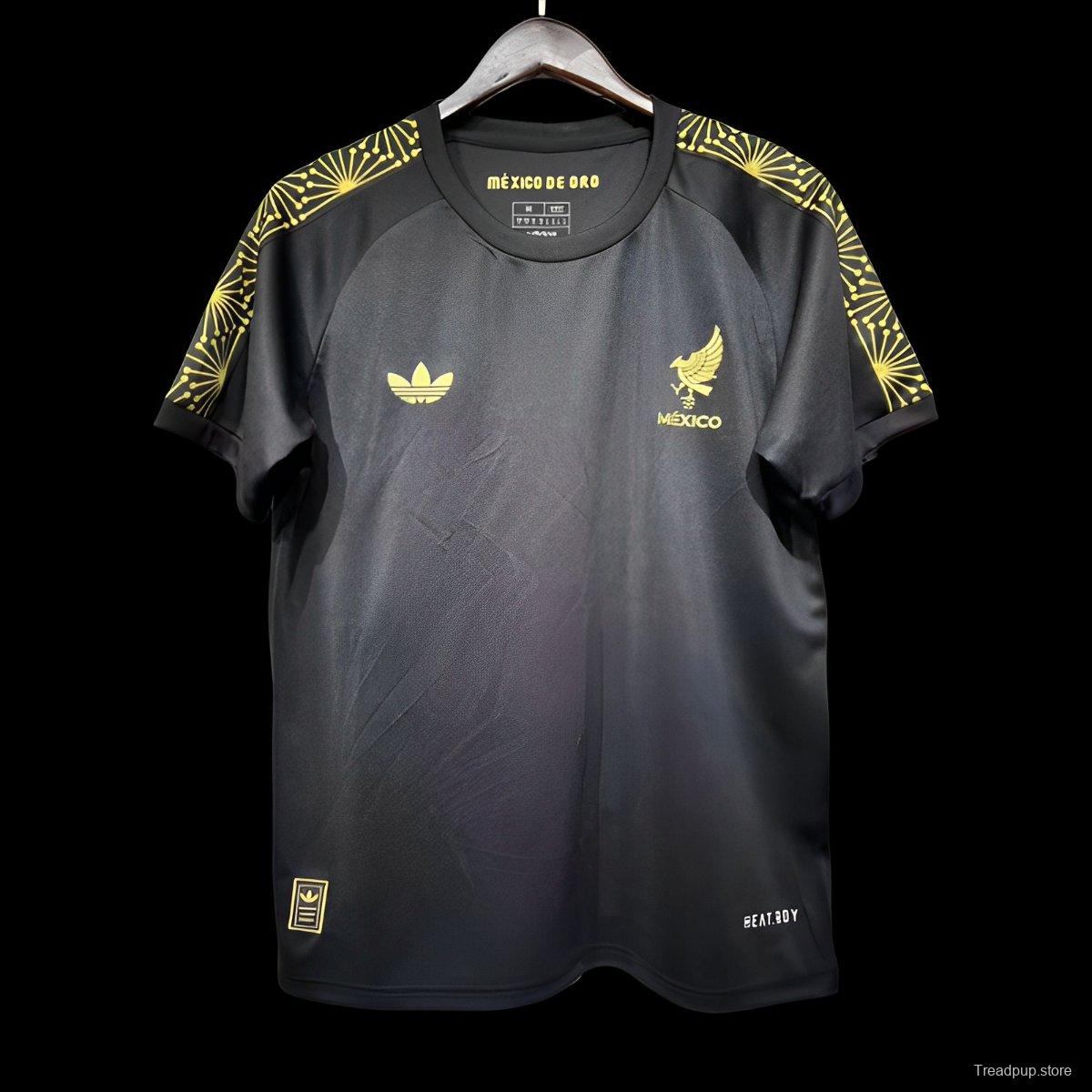 Player Version 2025 Mexico Gold Cup Black Pre-Match Jersey