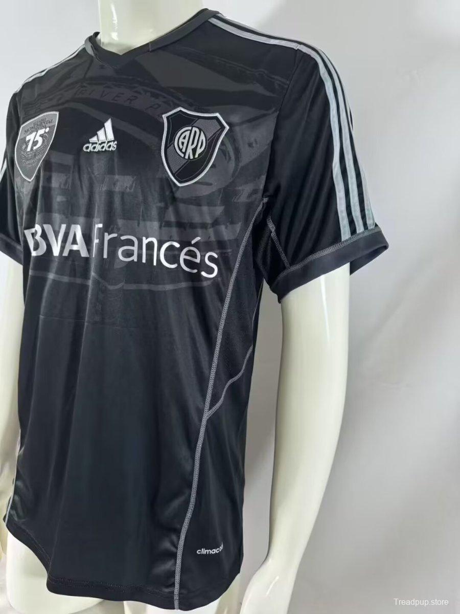 Retro 13/14 River Plate 75Th Anniversary Black Jersey