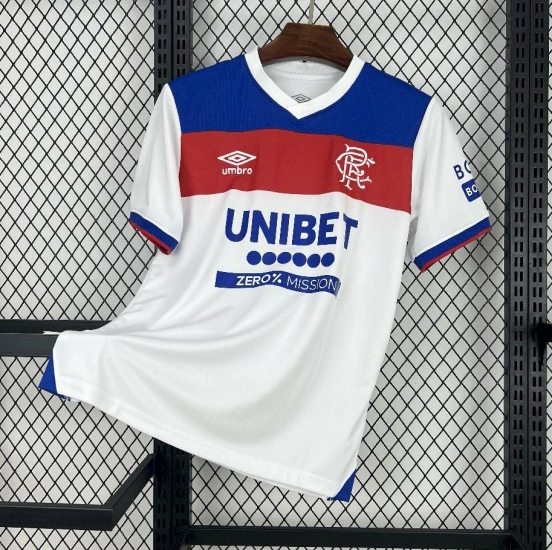 25/26 Glasgow Rangers Away White Jersey