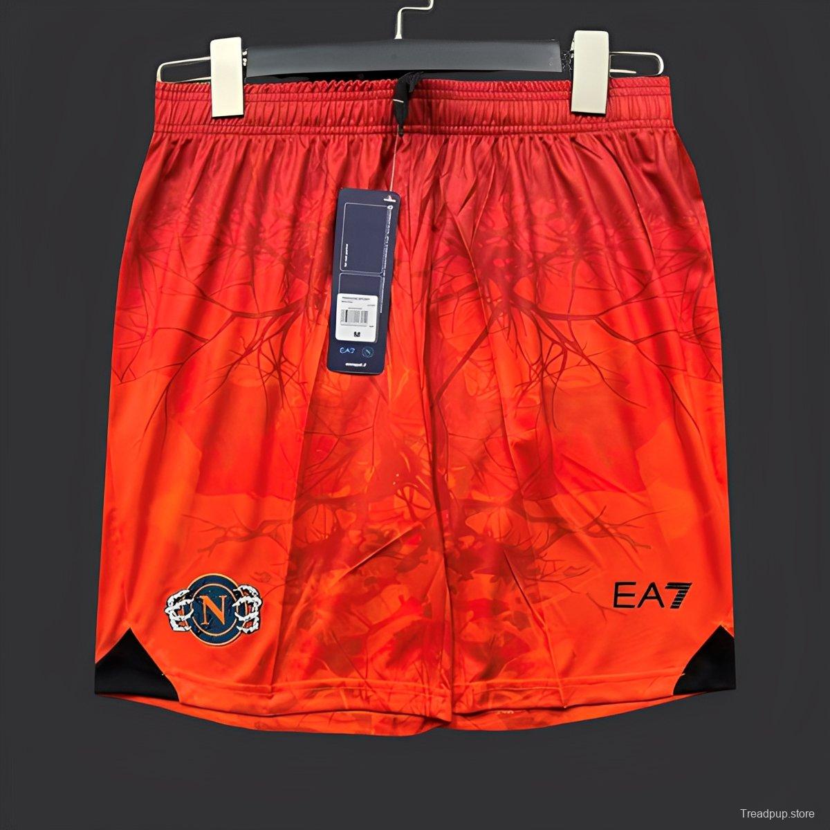 2025/26 Mens Napoli Halloween Orange Shorts