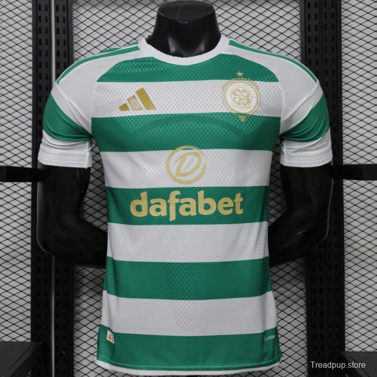 Player Version 26/27 Celtic Green & White Hooped Home Jersey