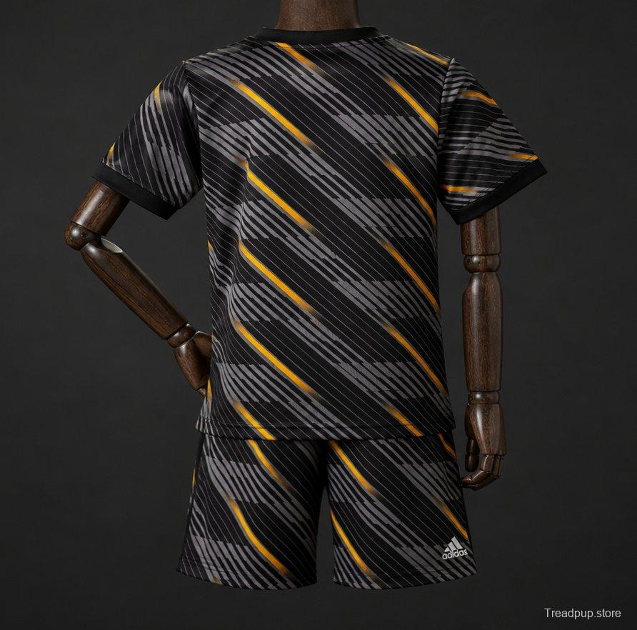 2026 Kids France Black with Orange  Away Jersey