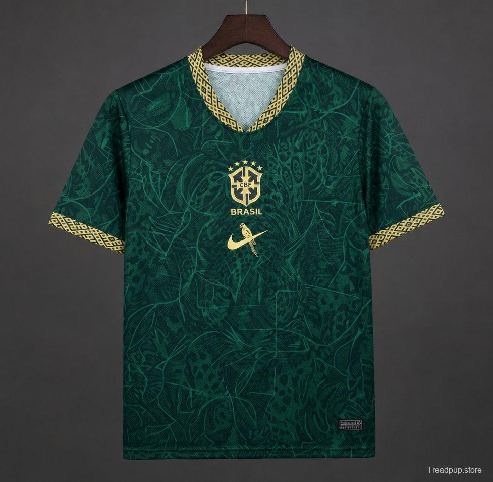 2026 Brazil Green Special Edition Concept orest Pattern Jersey