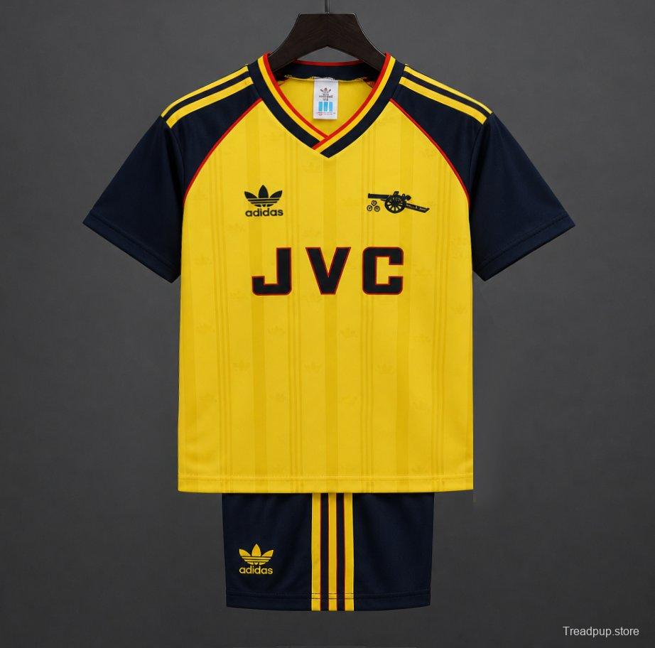 Retro Kids 88/90 Arsenal Yellow Away Jersey