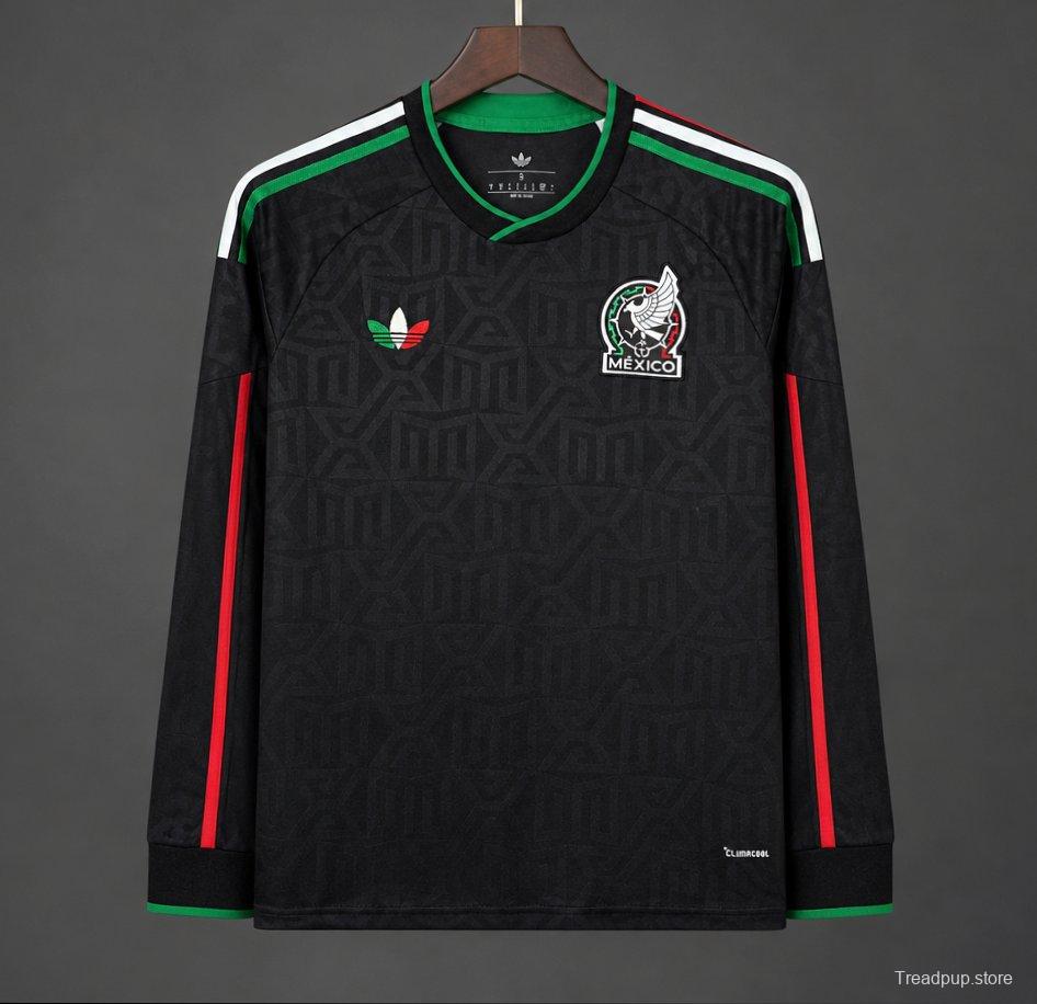 2026 Mexico Black Third Long Sleeve Jersey